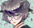 鮮やかで目を惹くイラスト描きます SNSや動画配信サイト、TRPGなど様々な用途に！ イメージ1