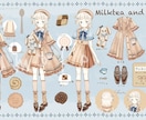 VTuberさん向け衣装デザイン承ります ふわふわかわいい新衣装やお出かけ服をデザインします。 イメージ5
