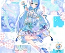 最短当日！IRIAM◎魔法少女イラスト描きます 配信にも！魔法少女衣装のキャラクターを即納でお書きします イメージ6