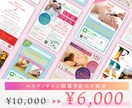 エステサロン開業の方限定/安くチラシ制作いたします 原稿の作成から丸投げOK！広告デザイナーが制作します イメージ1