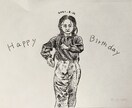 SNSのアイコン描きます シンプル！レトロな線画イラストであなたの似顔絵描きます！ イメージ2