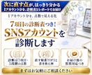 7項目の診断表つき！SNSアカウントを診断します 1アカウント分を診断。改善の順番と書き換え例つき イメージ1