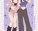 ミニキャラ、立ち絵、アイコン、サムネ等を制作します オシャレでかわいい女の子・男の子の絵が得意です！ イメージ7