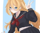 可愛いアニメ風の人物イラストを描きます 可愛い・ダークなど幅広い雰囲気に対応します イメージ2