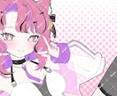 簡易塗りイラストかきます アイコン～サムネイルなど色々な用途で使えます。 イメージ1