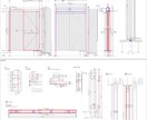 家具の施工図、製作図面を分かりやすく図面化致します 図面のCAD化、平面図や展開図等の各種図面も製作いたします。 イメージ3