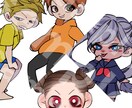 ちびキャライラストアイコン作成承ります 3つの絵柄からSNS用ちびキャライラストアイコンを作成します イメージ1