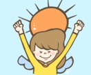 太めの線画で天使の女の子のイラスト描きます アナログの線画にデジタルで色付けしていきます。 イメージ4