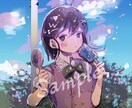 可愛い系！配信・SNS用の一枚絵描きます 表情差分3種付きで活動応援します イメージ2