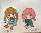 ゆるふわ手描きイラスト制作します SNSアイコン手描きで制作します。 イメージ1