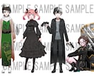 IRIAMやTRPGなどの立ち絵をお描きします キャラクターデザインのみもOK イメージ3