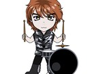 ミニキャラでアクキー・シール用のイラストを描きます アクキーやシール用の可愛いキャラを2～3等身で描きます！ イメージ4