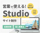 Studioで営業用・紹介用簡易サイトを制作します シンプルで信頼感あるサイトを作成します イメージ1