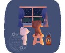 やさしく温かみのある絵本風タッチでお描きします SNSアイコン／挿絵／ヘッダーなどにおすすめ イメージ5