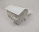3Dプリンタで住宅の外観建築模型を作成します 3Dプリンタならではのスピード感、仕上がりをお届けします イメージ2