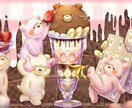 ボリューミーできらっと華やかな一枚絵お描きします あなたに刺され！美大卒イラストレーター渾身の1枚お届けします イメージ9