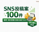 SNS投稿案100件作成します 節約・家計管理の投稿を短納期で量産できます イメージ1