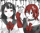 かわいい・かっこいい女の子のイラスト描きます 【サブカル】【セーラー服】【萌え】【闇】 イメージ1