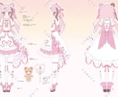 女の子のキャラクターデザイン、衣装デザイン承ります 5頭身～デフォルメ絵柄で制作いたします！ イメージ3