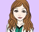 ガールズイラスト風のイラストアイコンお描きします シンプルかわいいガールズイラスト風アイコンお作りします イメージ1