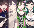 キレイめパキっとした絵柄のイラストお描きします 商用利用可！一枚絵〜立ち絵まで対応 イメージ1