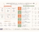 8月限定価格【LINEリッチメニュー制作】します 予約・お問い合わせにつながる導線設計をご提案します イメージ4