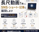 長尺動画をSNS投稿・記事・ショート案に展開します 1本の動画から発信ネタをまとめて作成 イメージ1