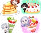 食べ物×人物のデフォルメイラスト制作します 食べ物にデフォルメなどを添えたイラストをお描きします イメージ5