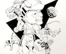 プレゼントやウェルカムボードに使えます イラスト作家【ペン画】【似顔絵師】 イメージ4