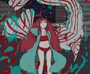 幅広い用途で他に無いイラストを描きます 商用OK！他には無い絵柄、世界観で女の子やモンスター描きます イメージ2
