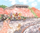 商用利用◎観光・地域PR向け風景イラスト制作します 地域の魅力、空気感を丁寧に可視化します イメージ9