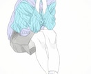 シンプルな全身絵 バストアップイラストを描きます お気に入りのコーデや服装を 立ち絵でもお好きなポーズでも イメージ5