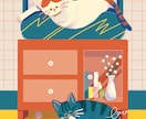 絵本調のゆるいイラストを描きます 主線なしのあったかわいいイラストをお届けします イメージ7