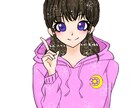 SNSにオススメ！！カワイイ系のアイコンを描きます ペアアイコンや似顔絵も対応します！ イメージ6