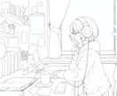 OPからEDまでシンプルな手描きアニメを制作します ■ループアニメーションを入れた一通りの動画を作ります■ イメージ6