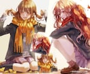 キラキラかわいい透明感溢れるイラスト描きます グッズや配信・動画用等様々な用途に合わせて制作します！ イメージ2