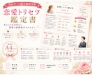 恋愛傾向と理想の結婚相手を詳しく鑑定します 愛されポイントと恋愛の癖を徹底分析します！ イメージ2