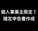 個人事業主限定！税理士が確定申告書を作成します 税務署出身の税理士です。安心してお任せください。 イメージ1