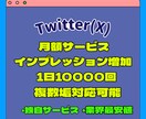 Twitterインプレッション毎日1万回増やします 月額サービス‼️毎日1万回増加‼️複数垢対応可能‼️ イメージ1