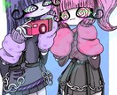 ポップなカートゥーン風イラスト描きます あなたのキャラクターをポップでかわいい１枚イラストに！ イメージ4