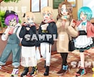 鮮やかなキラキラ可愛いイラストなんでも描きます アニメ調で可愛いイラストをを求めてる方へ イメージ3