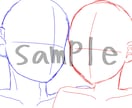 この構図で夢絵、イメージ似顔絵などを描きます 夢絵やカップルさんご夫婦などイメージ似顔絵も描いちゃいます！ イメージ2
