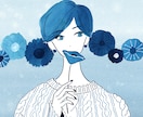 大人かわいいアイコン用イラスト描きます インク１色のみでかわいくお描きします0v0 イメージ2