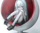 一枚絵の制作を承ります 物憂げな少女の一次創作イラストを描きます。 イメージ2