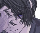 不穏なアイコン描きます アイコンなどに。正方形×顔アップお届けします イメージ1