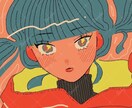 シンプルでキャッチーなイラストを描きます 抜け感のある絵柄と配色で、印象に残るイラストを描いています。 イメージ2