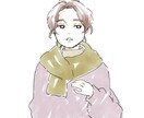 印象UP!おしゃれ系人物イラスト描きます ペン画＋水彩風 似顔絵OK インスタブログ動画に使える イメージ2