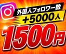 インスタグラムのフォロワー数+5,000増やします ⭐️様々なSNSと要望に対応しております⭐️ イメージ1