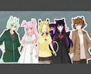 膝上までの立ち絵を描きます オーダーメイドの立ち絵制作します イメージ3