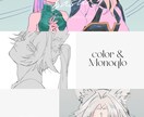 あなたのイラストお描きします 個性的な線画と透明感であなただけの絵をお届けします イメージ3